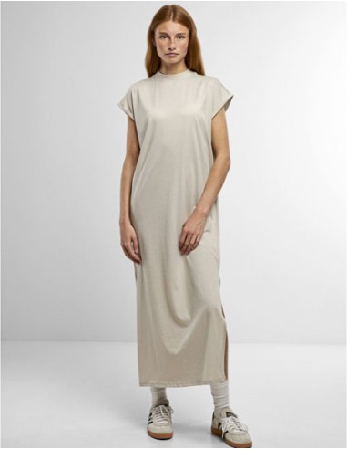 NEM-NM045-Ladies Long Extended Shoulder Dress